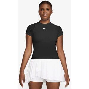 Nike Court Dri Fit Women Advantage Slim Fit TShirt Black XS